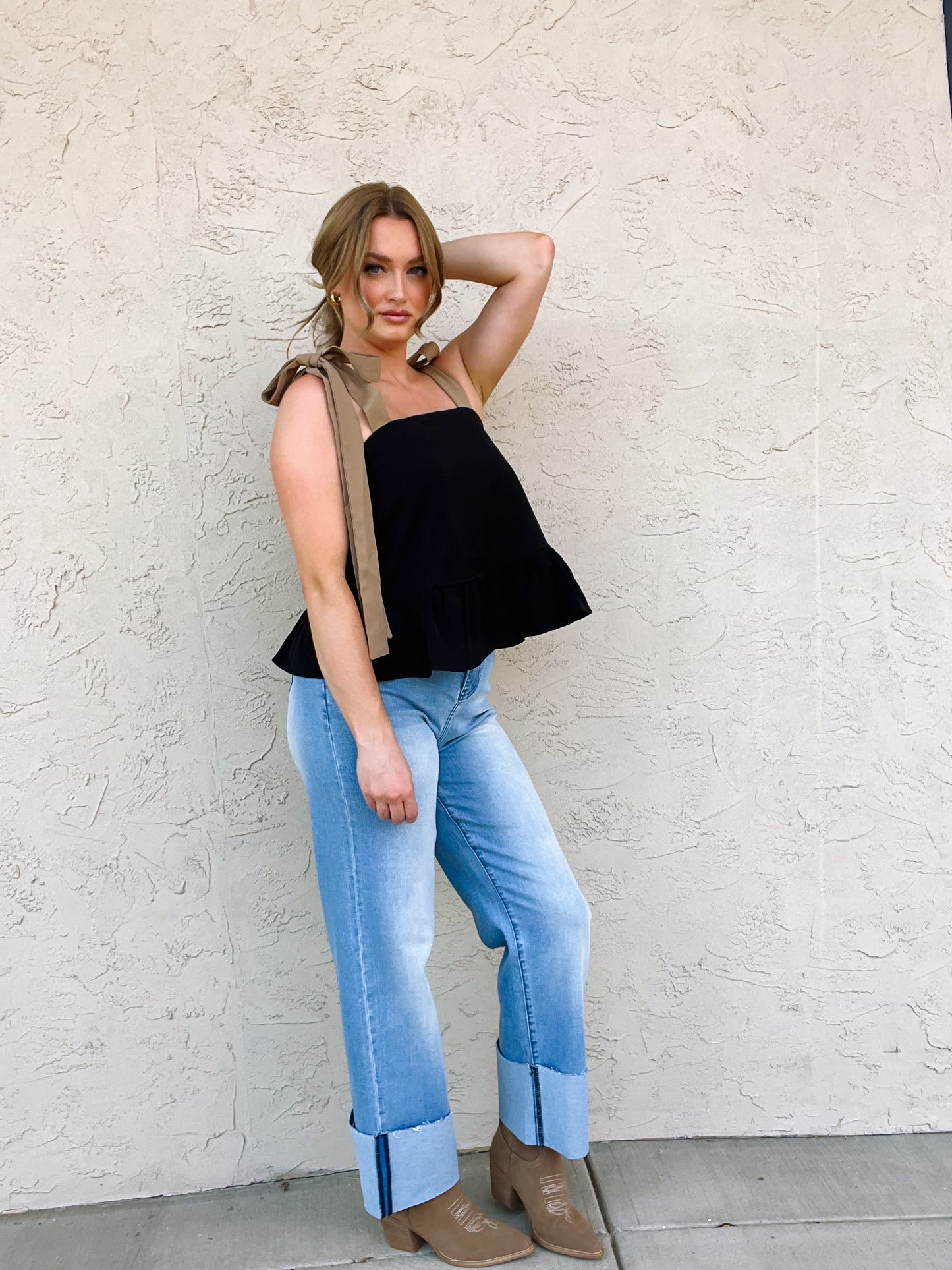 RUFFLE CROP TOP