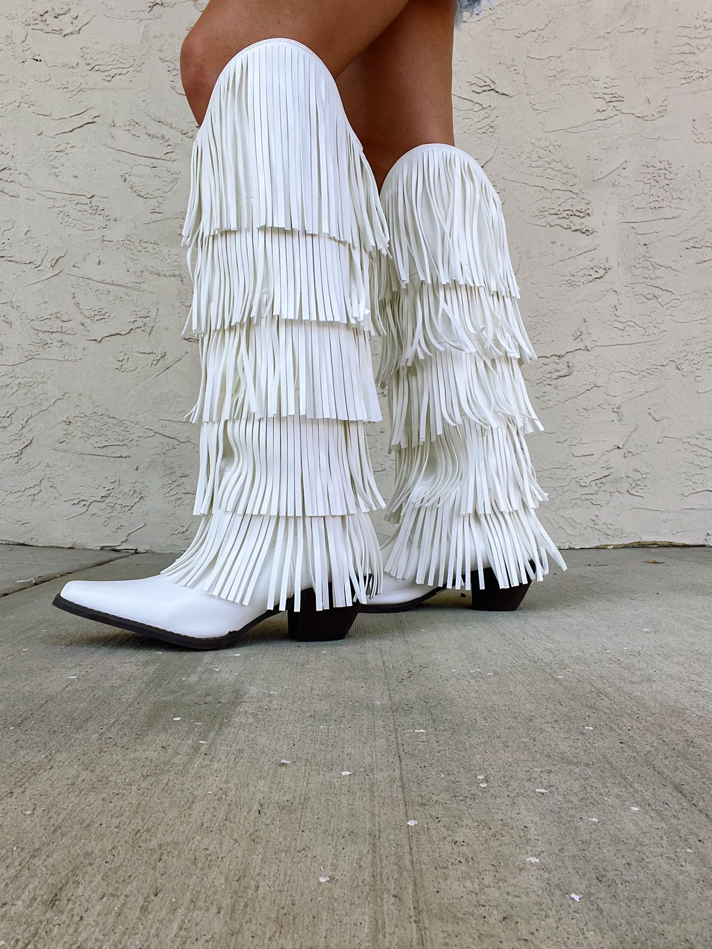 Frosted Fringe Boots