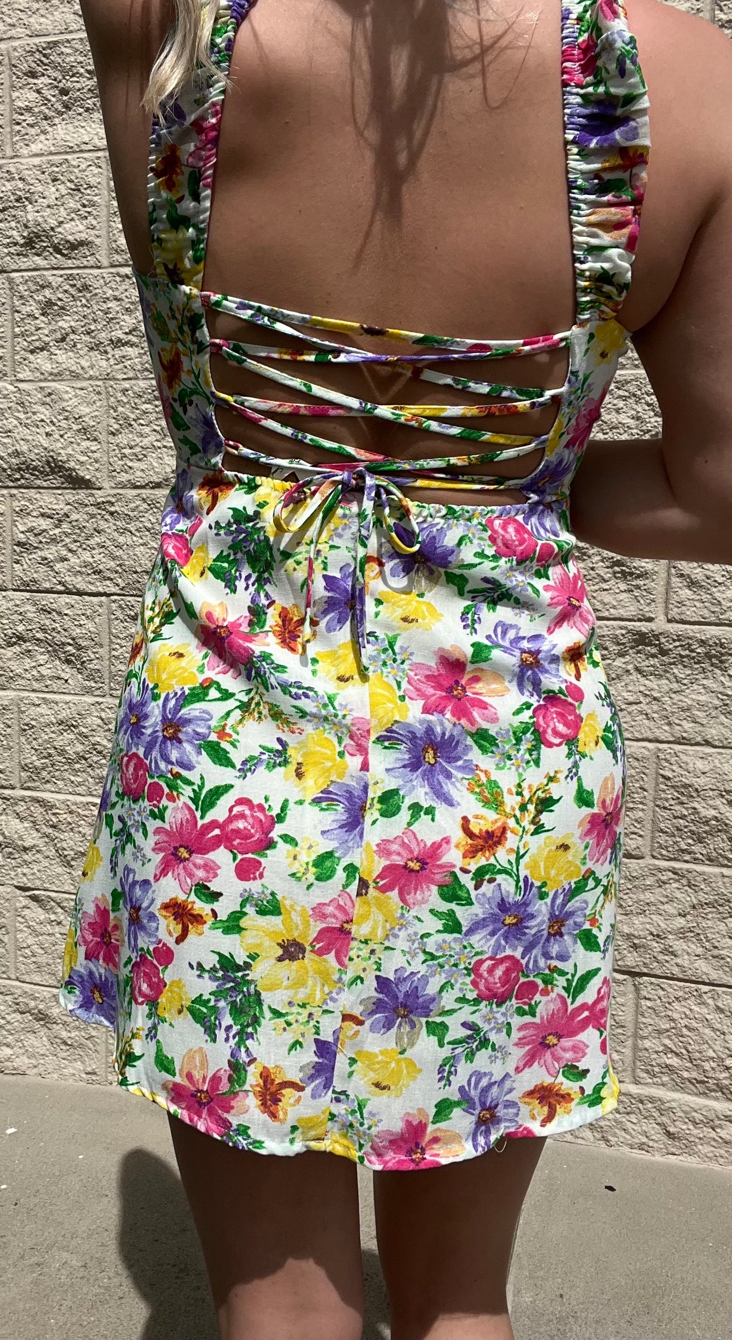 Floral mini dress