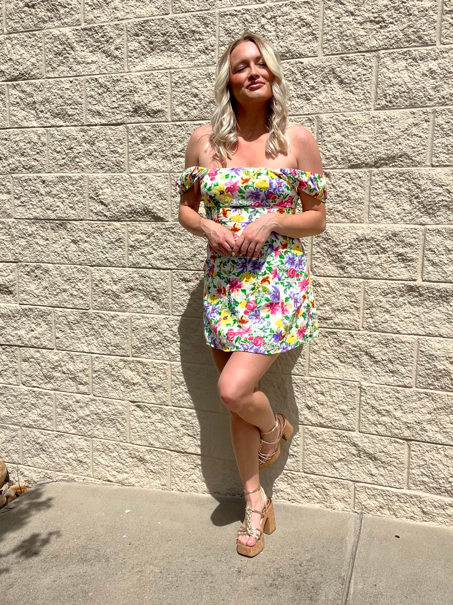 Floral mini dress