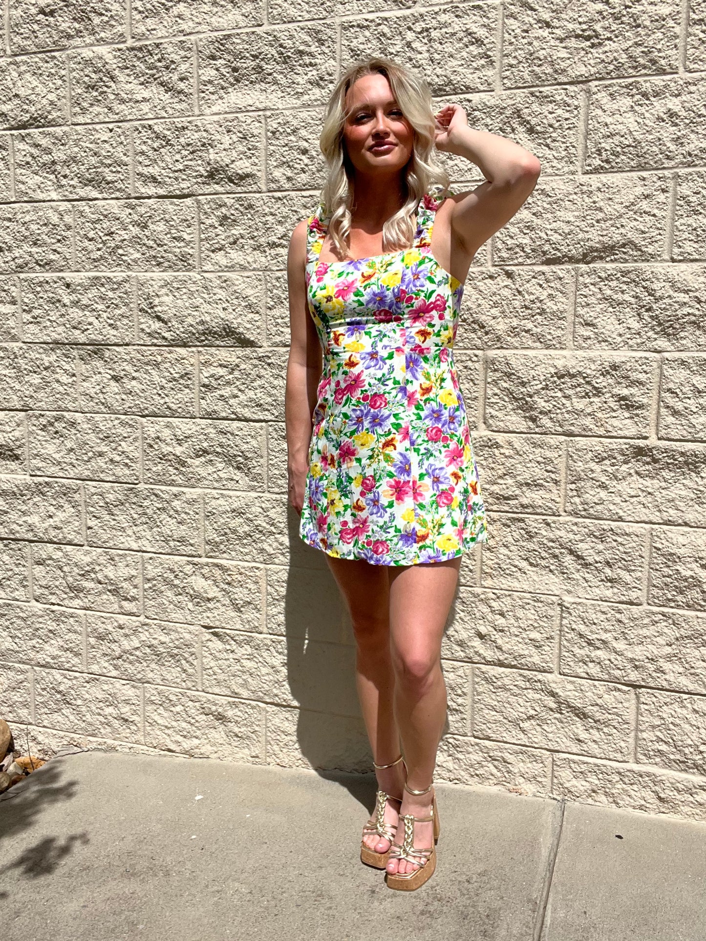 Floral mini dress