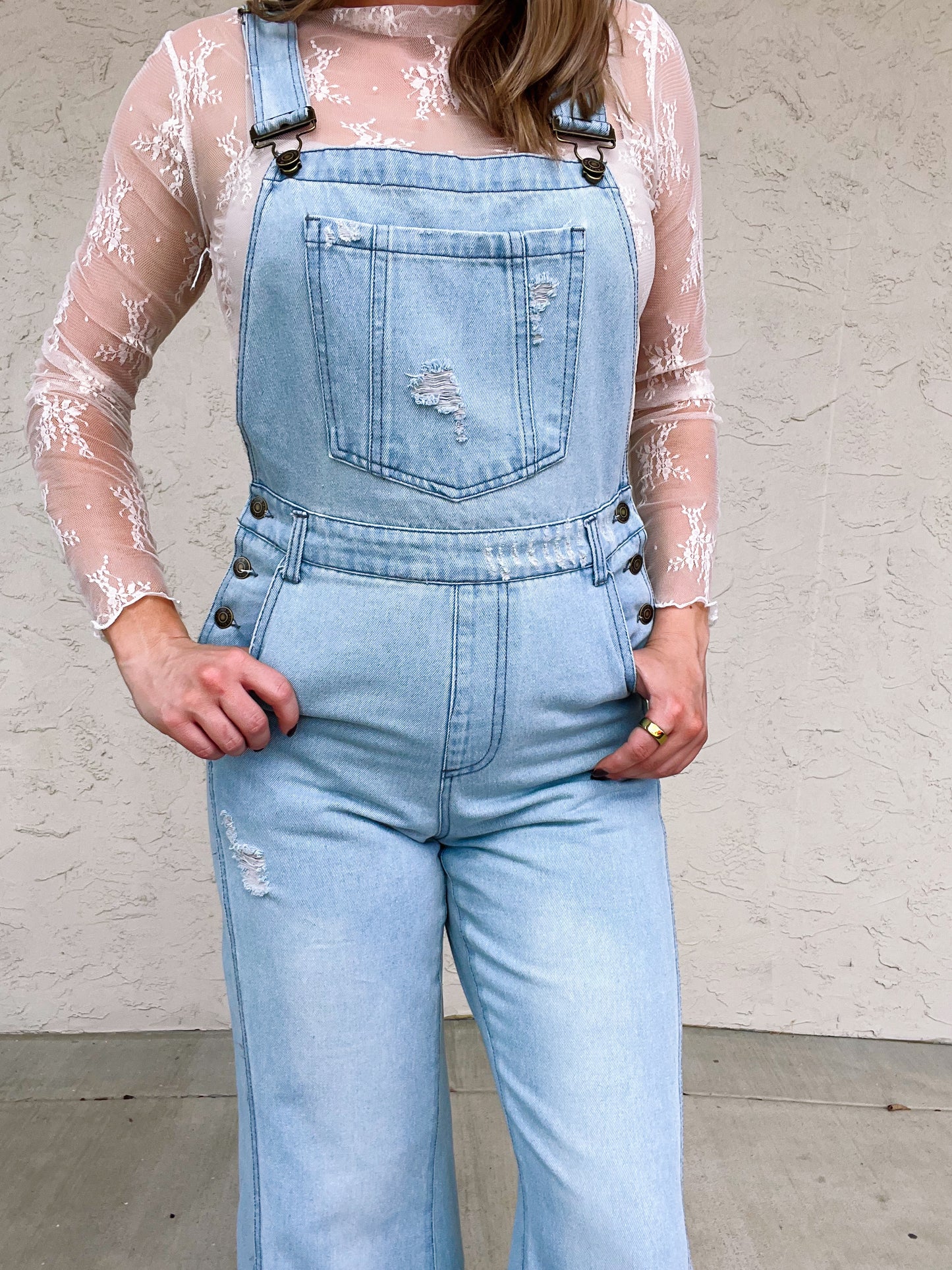 Wide Leg Overalls