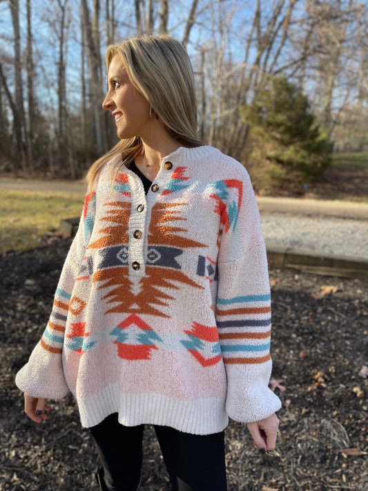 Tribal Sweater Top