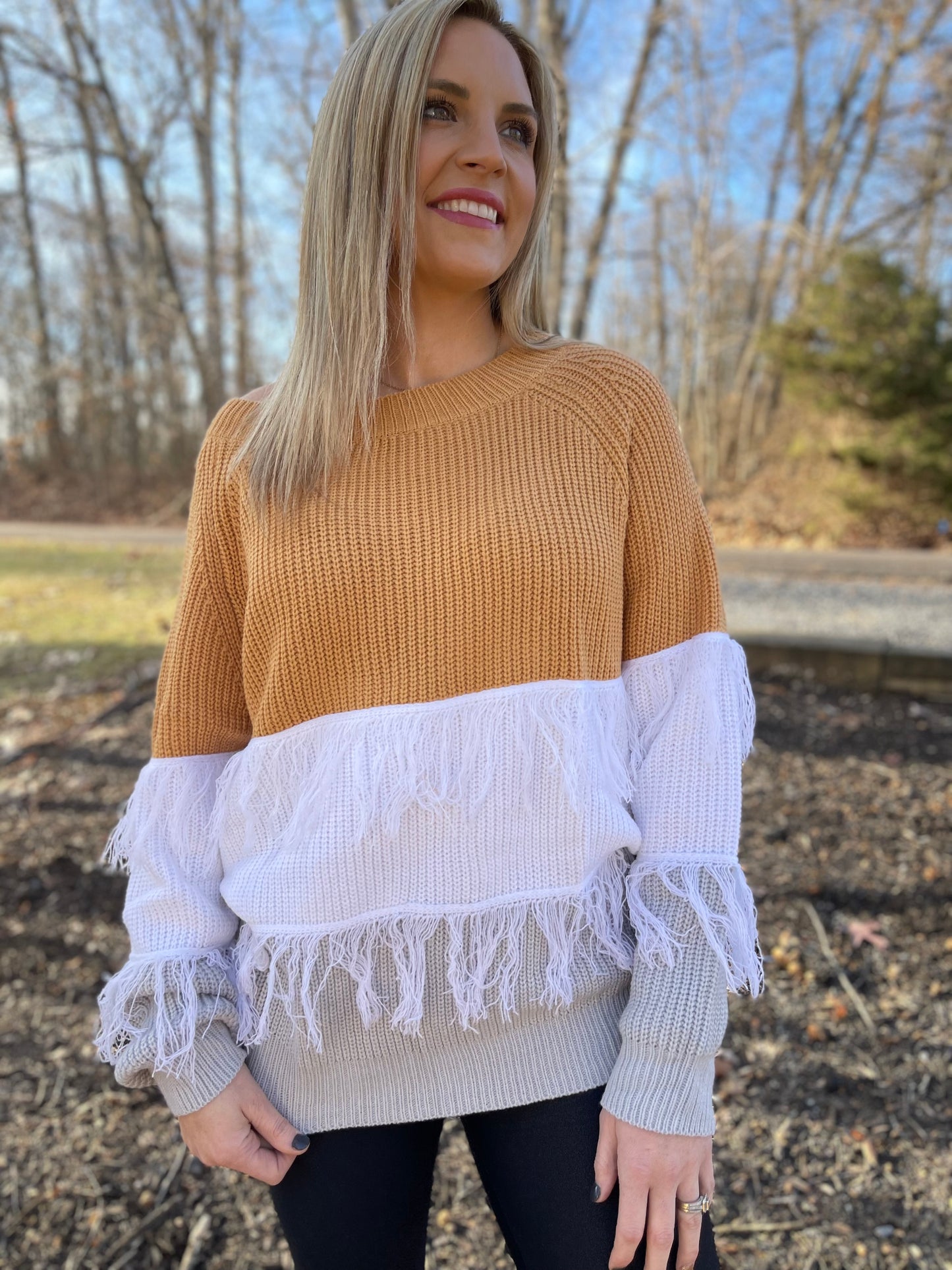 All the Feels Fringe Sweater