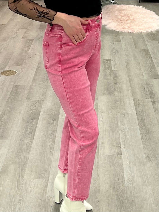 Cotton Candy Pink Denim