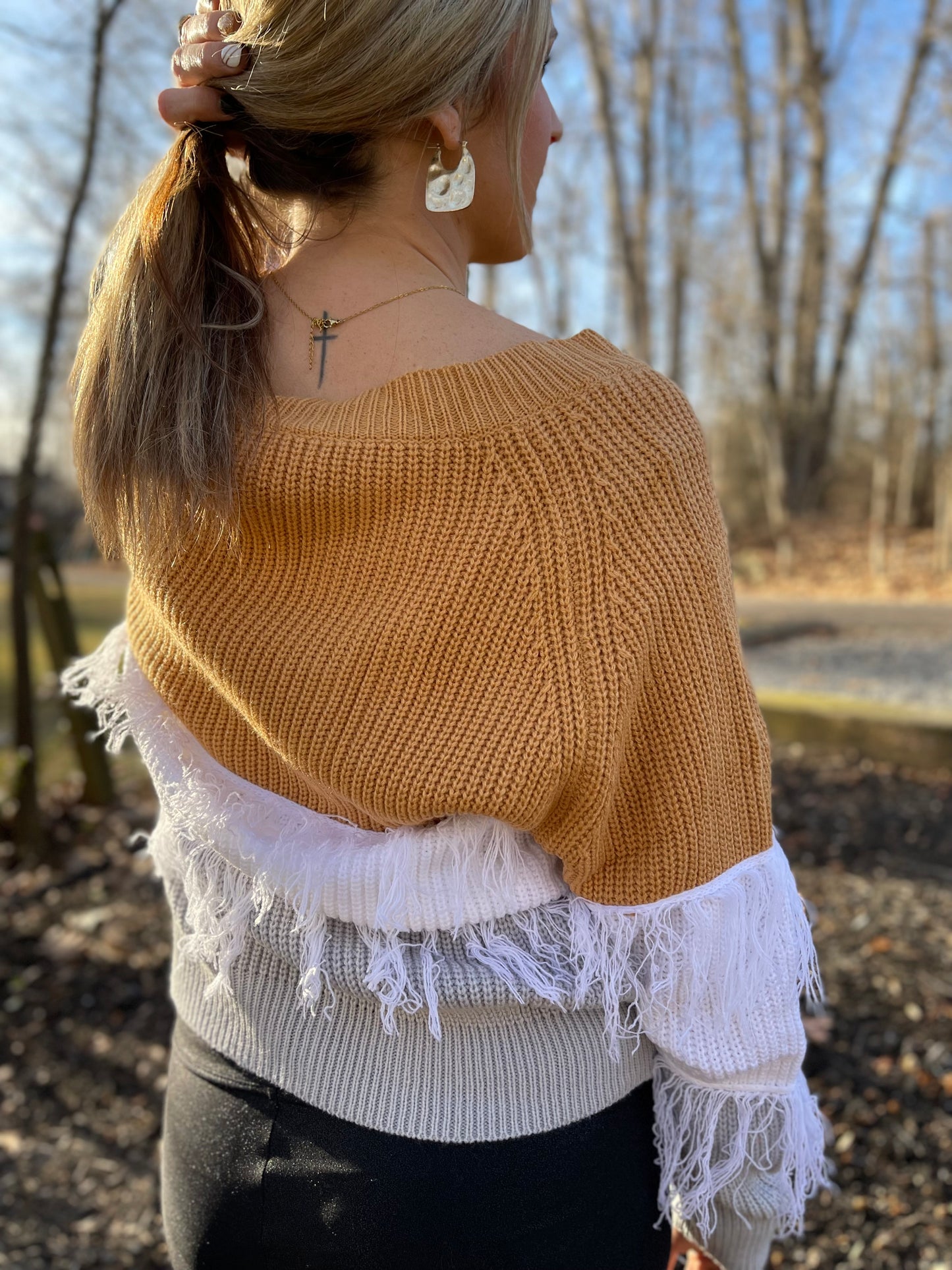 All the Feels Fringe Sweater